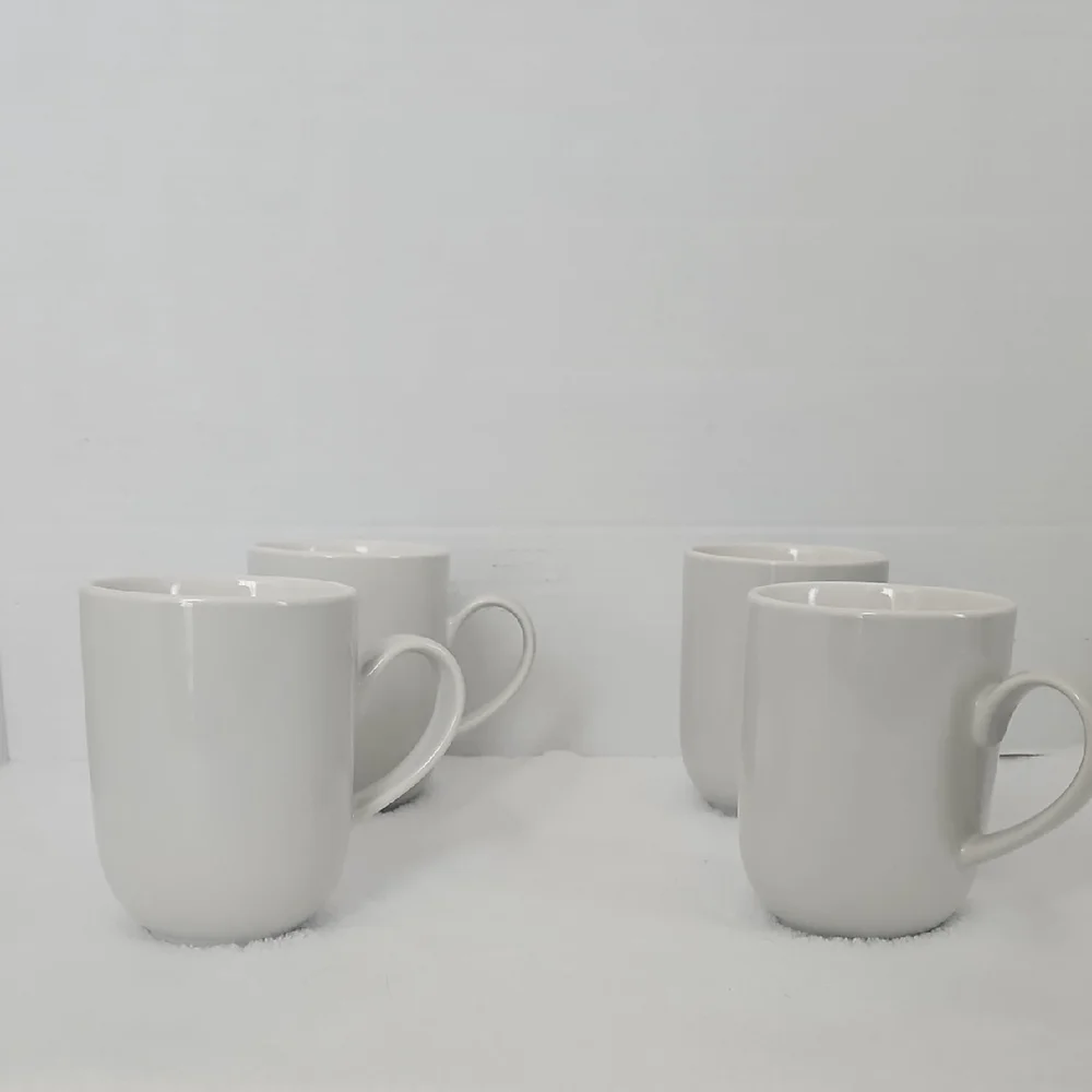 Crate&Barrel Graeden Simon Stevens Discontinued Classic Taupe Gray Mug Set of 4